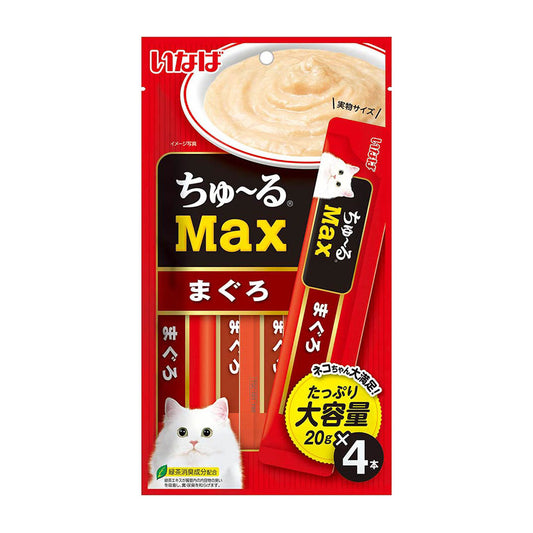 Ciao Churu Max Tuna (Maguro) with Added Vitamin and Green Tea Extract 20g x 4pcs-Ciao-Catsmart-express