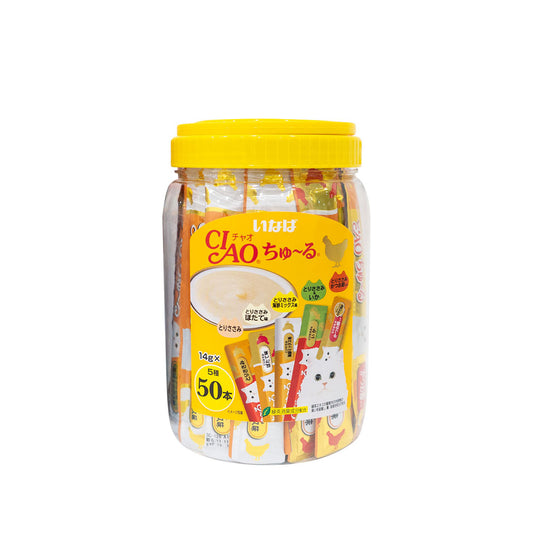 Ciao Chu ru Chicken with Added Vitamin and Green Tea Extract 14g x 50pcs-Ciao-Catsmart-express