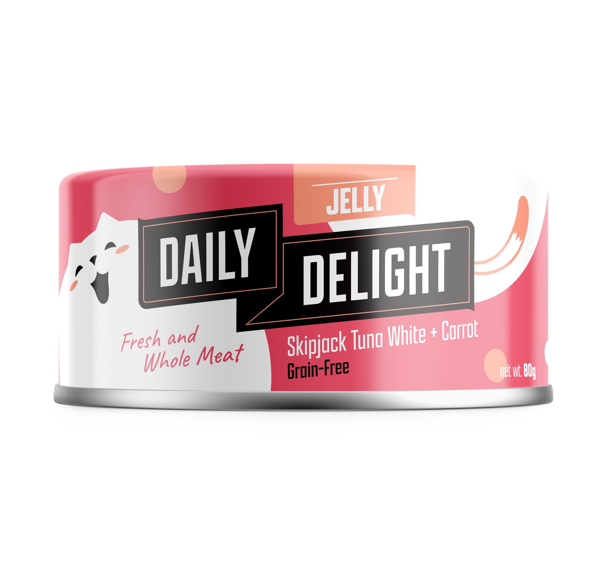 Daily Delight Jelly Skipjack Tuna White with Carrot 80g Carton (24 Cans)-Daily Delight-Catsmart-express