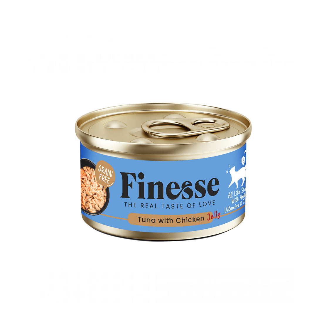 Finesse Grain-Free Tuna with Chicken in Jelly 85g-Finesse-Catsmart-express