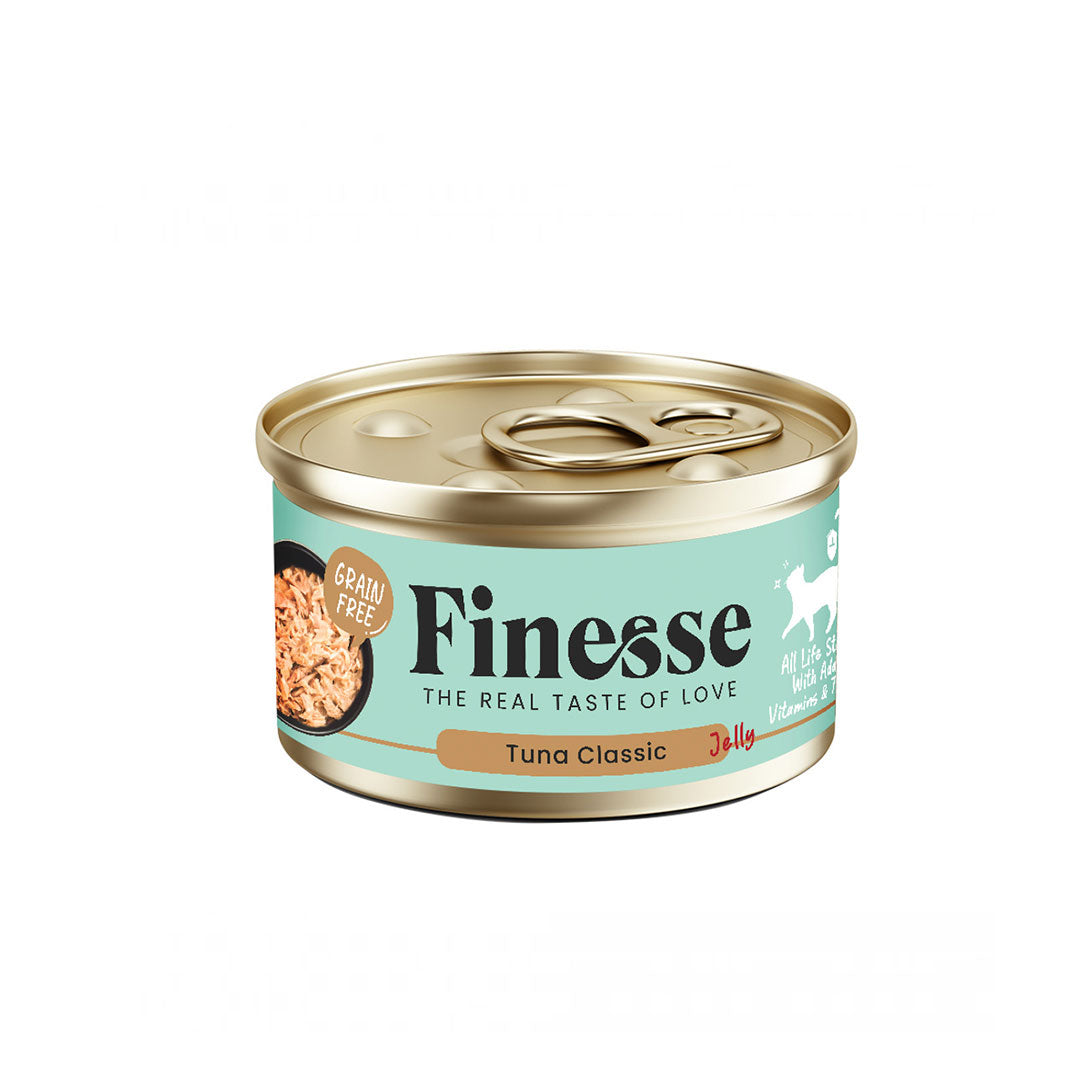 Finesse Grain-Free Tuna Classic in Jelly 85g Carton (24 Cans)-Finesse-Catsmart-express