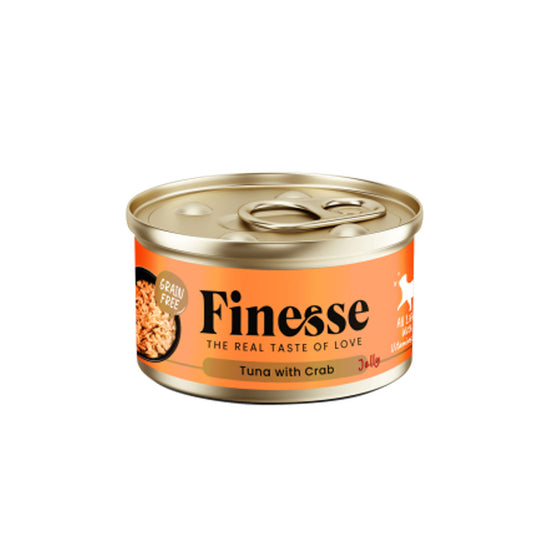 Finesse Grain-Free Tuna with Crab in Jelly 85g Carton (24 Cans)-Finesse-Catsmart-express