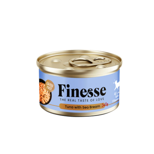 Finesse Grain-Free Tuna with Sea Bream in Jelly 85g Carton (24 Cans)-Finesse-Catsmart-express