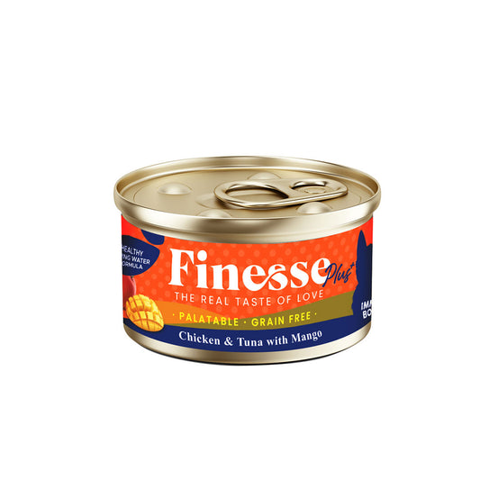 Finesse Plus Grain-Free Chicken and Tuna with Mango (Immunity Booster) 85g-Finesse-Catsmart-express