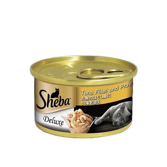 Sheba Tuna with Prawn in Jelly 85g Carton (24 Cans)-Sheba-Catsmart-express