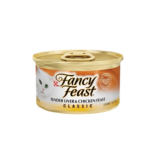 Fancy Feast Classic Tender Liver & Chicken 85g Carton (24 Cans)-Fancy Feast-Catsmart-express