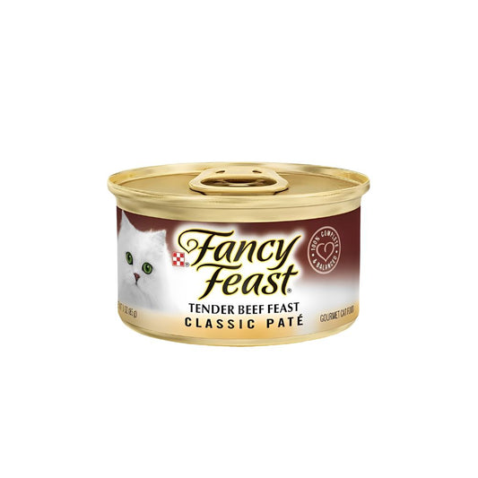 Fancy Feast Classic Pate Tender Beef Feast 85g Carton (24 Cans)-Fancy Feast-Catsmart-express