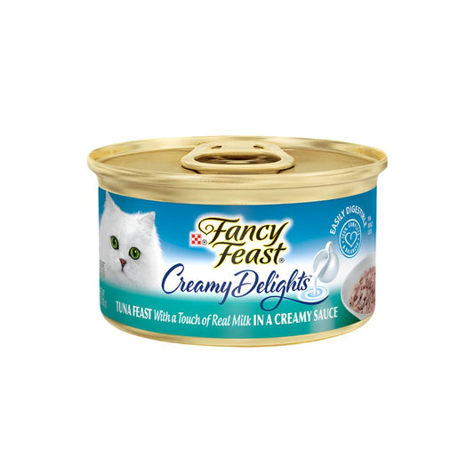 Fancy Feast Creamy Delights Tuna Feast With A Touch Of Real Milk 85g Carton (24 Cans)-Fancy Feast-Catsmart-express