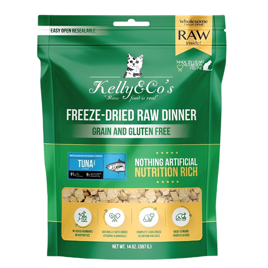 Kelly & Co's Freeze-Dried Raw Dinner Tuna With Mixed Fruits & Vegetables 397g-Kelly & Co's-Catsmart-express
